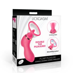 Plump Pleasure Licking & Sucking Clitoral Stimulator